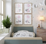 Affiche Animaux <br /> Chambre Fille