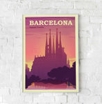 Affiche vintage <br /> Barcelone