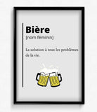 affiche poster Bière 