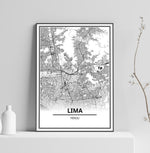 affiche carte lima