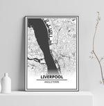 affiche carte liverpool