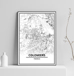 Affiche Carte <br /> Colomiers