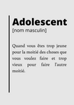Poster définition adolescent