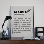Affiche Définition <br /> Mamie