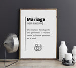 affiche définition mariage