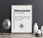 Affiche Définition Pharmacien