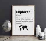 Affiche Définition Explorer