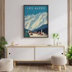 Affiche vintage <br /> Alpes
