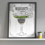Affiche cocktail <br /> margarita