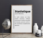 Affiche Définition Statistique