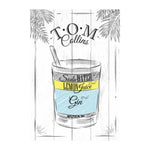 Affiche cocktail <br /> tom collins