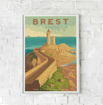 Affiche Brest <br /> Vintage