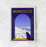 Affiche vintage <br /> Maroc