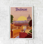 Affiche Toulouse <br /> Vintage