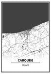 Affiche Cabourg <br /> carte