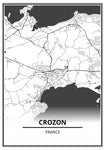 Affiche Crozon <br /> carte