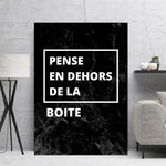 Affiche Motivation <Br /> Pense En Dehors De La Boite 1703