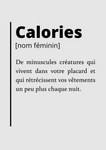 Affiche Définition <br /> Calories