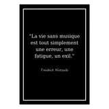 Affiche Citation <br /> Friedrich Nietzsche