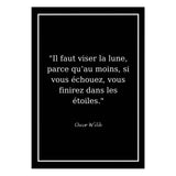 Affiche Citation <br /> Oscar Wilde