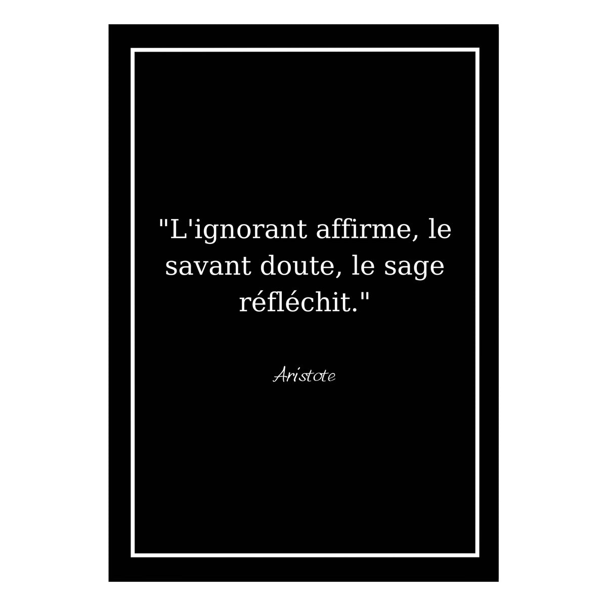 Dion Gem: Affiche Aristote. Impression d'art, Tableau sur toile, Image