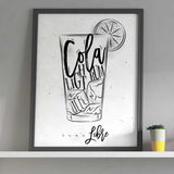 Affiche cocktail<br /> cuba libre