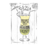 Affiche cocktail <br /> pina colada