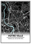 Affiche Carte Ville <br /> Personnalisée