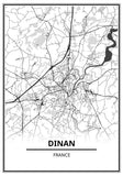 Affiche Dinan <br /> carte